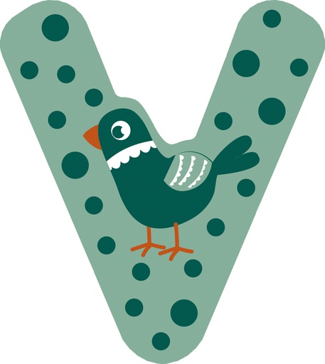 Letras de madera para la habitación infantil v