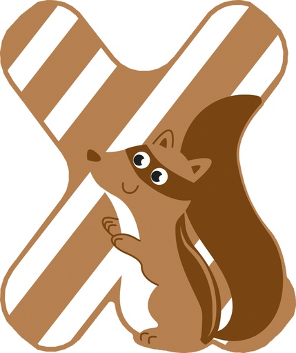 Letras de madera para la habitación infantil x