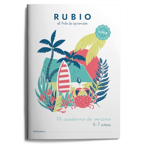 [978-84-17427-68-9] Mi cuaderno de verano RUBIO. 6-7 años