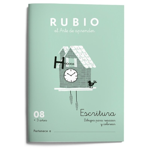 [978-84-17427-49-8] Escritura RUBIO 08 (dibujos)