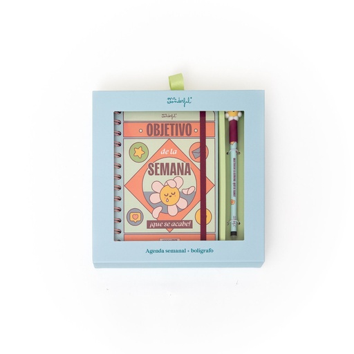 [2501021025W0ESP] Set agenda wonder pequeña 2026 semanal + boligrafo objetivo